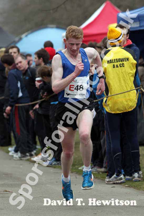 Michael Dawson (Morpeth) during the National Mens12 Stage Relay.